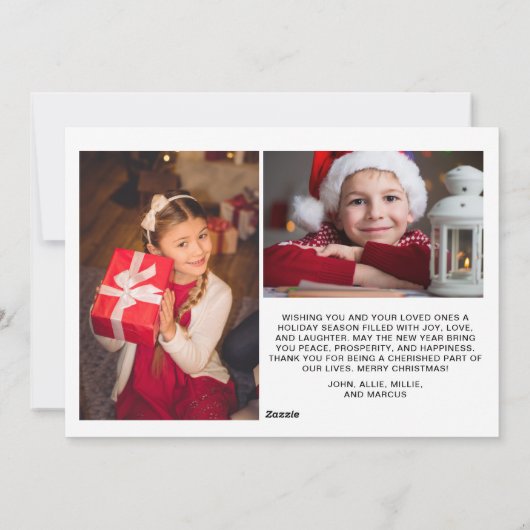 3 Foto Frohe Weihnachten 2025 (Rückseite)