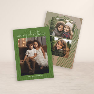 3 Foto Frohe Weihnachten Abstrakte Linien Handgesc