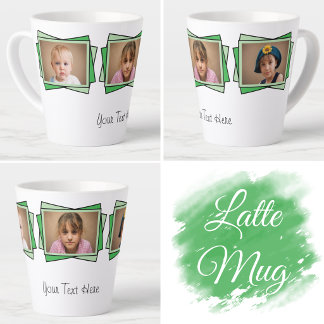 3 Foto füge deinen Text grün hinzu Milchtasse