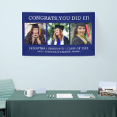 3 Foto Glückwunsch Graduate 2025 Abschluss Blue Banner (Messeveranstaltung)