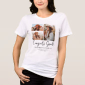 3 Foto Graduate Abschluss Tri-Blend Shirt (Vorderseite)