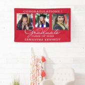 3 Foto Gratulation Absolvent Abschluss Rot Banner (Insitu)
