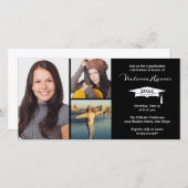 3 Foto Grid Collage Class der Grand Announcement (Vorne/Hinten)