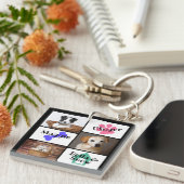 3 Foto-Haustier-Schlüsselanhänger Schlüsselanhänger (Vorderseite rechts)