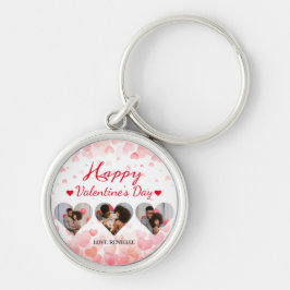 3 Foto Heart Collage Valentinstag Paar Schlüsselanhänger