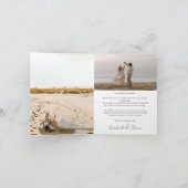 3 Foto Hochzeit Dankeskarte (Innenseite)
