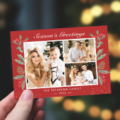 3 Foto Jahresgrüße Heilige Berries Weihnachten