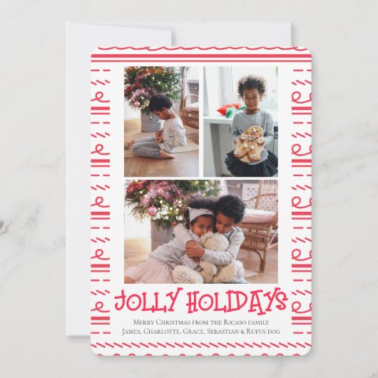 3 Foto Jolly Holidays Weihnachten (Vorderseite)