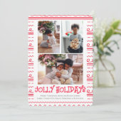 3 Foto Jolly Holidays Weihnachten (Stehend Vorderseite)