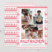 3 Foto Jolly Holidays Weihnachten (Vorne/Hinten)