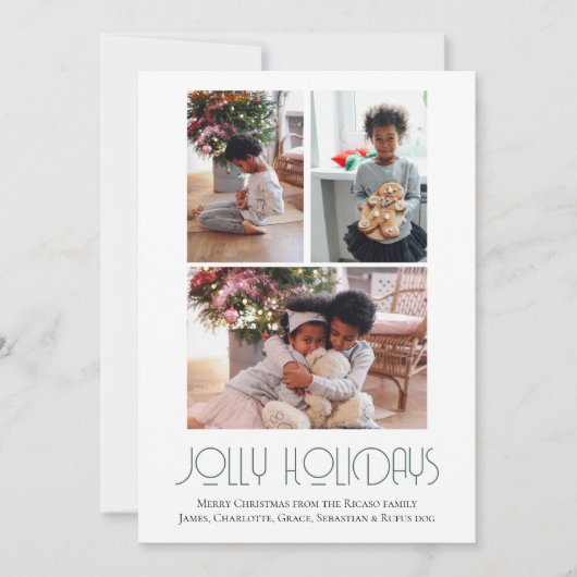 3 Foto Jolly Holidays Weihnachten (Vorderseite)