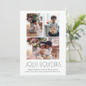 3 Foto Jolly Holidays Weihnachten (Stehend Vorderseite)