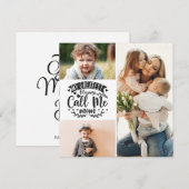 3 Foto Kinder sammeln Mama Keepsemi Mütter Tageska (Vorne/Hinten)