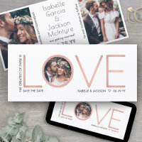 3 Foto Korinther Liebe Hochzeit Save the Date