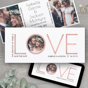 3 Foto Korinther Liebe Hochzeit Save the Date