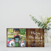 3 Foto Land Weihnachten Warme Wünsche Vintag (Stehend Vorderseite)