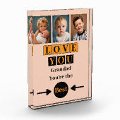 3 Foto Liebe dich Opa orange (Links)