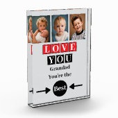 3 Foto Liebe dich Opa rot (Links)