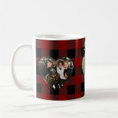 3 Foto Liebe Herzen Büffel kariert Kaffeetasse (Links)