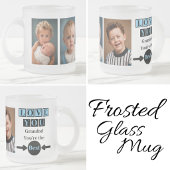 3 Foto Liebe Opa blau Mattglastasse