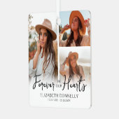 3 Foto Memorial Keepake Ornament Aus Metall (Vorderseite links)