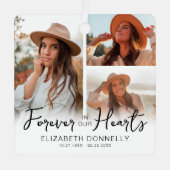 3 Foto Memorial Keepake Ornament Aus Metall (Vorderseite)