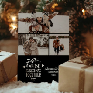 3 Foto Minimalistisch Erste Weihnachtsfeier zusamm Feiertagskarte
