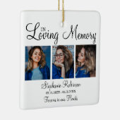 3 Foto Modern Collage Beerdigung Memorial Keramikornament (Rechts)