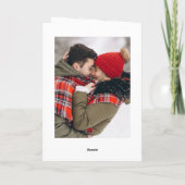 3 FOTO Moderne frohe Weihnachtsgrüße Feiertagskarte (Rückseite)