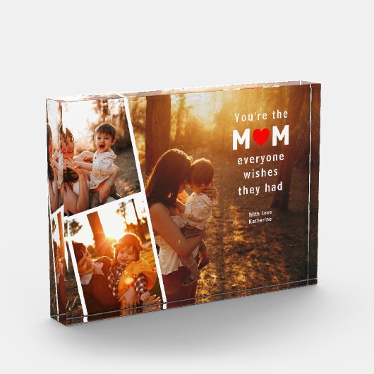 3 Foto Mothers Day Keepake Foto Block (Links)