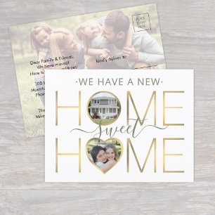 3 Foto Neue Zuhause Sweet Zuhause Änderung der Adr Ankündigungspostkarte