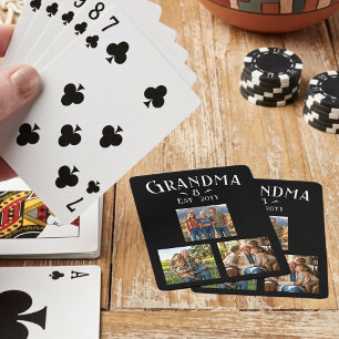 3 Foto Oma Est Jahr Benutzerdefinierter Name Anzah Spielkarten