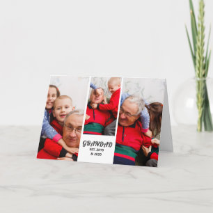 3 Foto Opa Etabliert Fette Weiße Typografie Karte