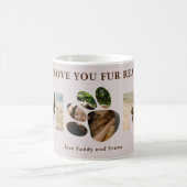 3 Foto Paws Fur Hunde Mama Personalisierte Mug Kaffeetasse (Mittel)