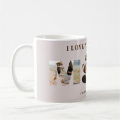 3 Foto Paws Fur Hunde Mama Personalisierte Mug Kaffeetasse (Links)