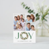 3 FOTO Pine Cones Fir Wreath Weihnachtsfeiertag Postkarte (Stehend Vorderseite)