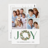 3 FOTO Pine Cones Fir Wreath Weihnachtsfeiertag Postkarte (Vorne/Hinten)