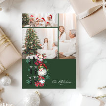 3 Foto Retro Santa & Friends Weihnachten