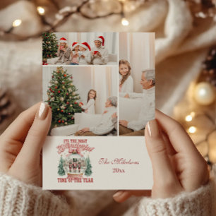 3 Foto Rosa Nussknacker Weihnachtswunderland Globu Feiertagskarte