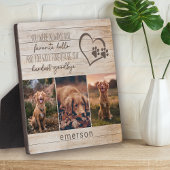 3 Foto Rustikaler Pet Loss Fotoplatte