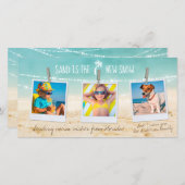 3-Foto Sand ist die neue tropische Snow-Holiday-Ka (Vorne/Hinten)