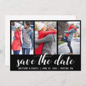 3 FOTO SAVE THE DATE VERLOBUNG EINLADUNG (Vorne/Hinten)