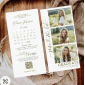 3 Foto Strip Abschluss Save the Date | QR-Code