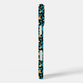3 Foto Teal und Gold Leopardendruck Case-Mate iPhone Hülle (Rückseite / Rechts)
