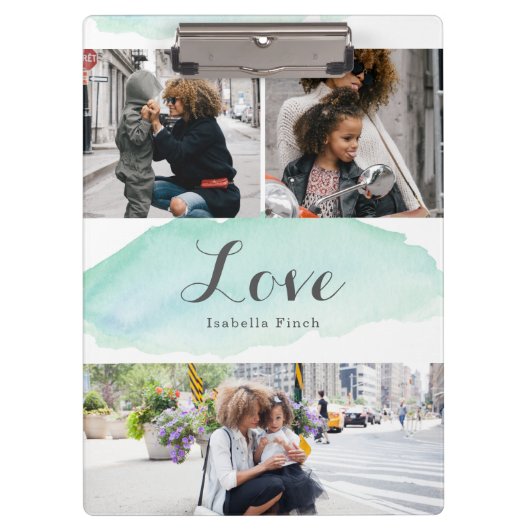 3 Foto Türkisches Wasser Klemmbrett (Vorderseite)