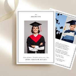 3 Foto Typografie Uni Graduate Frame Ankündigung