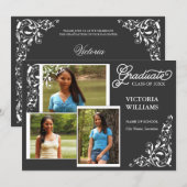 3 Foto und Wirbel Abschluss Ankündigung (Vorne/Hinten)