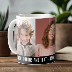 3 Foto-Vorlage Modernes Minimal-Textdesign Kaffeetasse