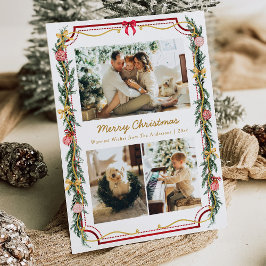 3 Foto Weihnachten Botanische Foliage & Bows