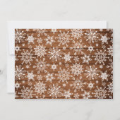 3 FOTO Weihnachten Rustic Brown Boho Wood Gruß (Rückseite)